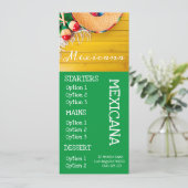 Mexicaans restaurantbar eten diner menu (Staand voorkant)