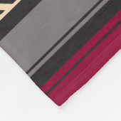 Mexicaans rode strepes geo-patroon fleece deken (Hoek)