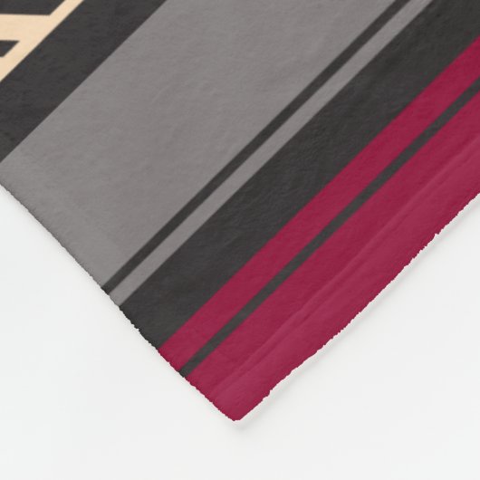 Mexicaans rode strepes geo-patroon fleece deken (Hoek)