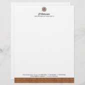 Mexicaans Roos Letterhead Gepersonaliseerd Briefhoofd (Voorkant / Achterkant)