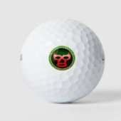 Mexicaans rustelmasker Lucha Libre Golfballen (Voorkant)