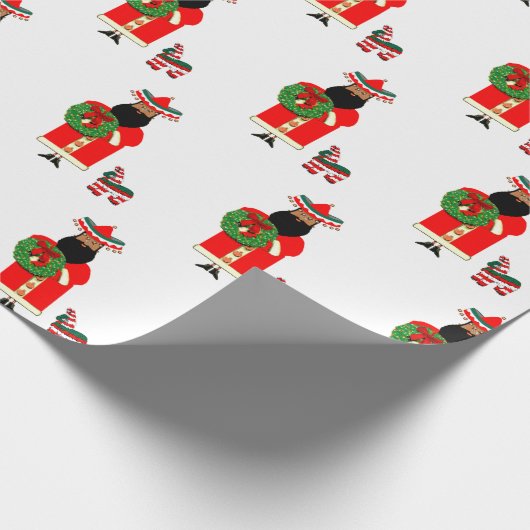 Mexicaans Santa Cadeaupapier (Hoek)