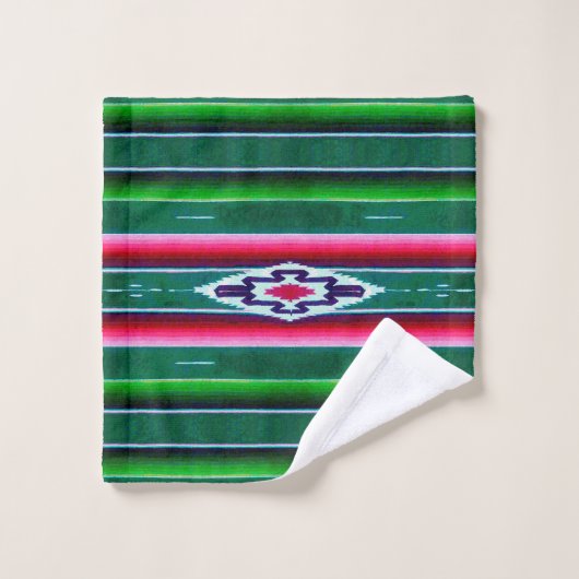 Mexicaans Sarape Pattern Bad Handdoek (Wasdoekje)