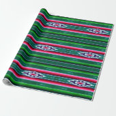Mexicaans Sarape Pattern Cadeaupapier (Uitgerold)