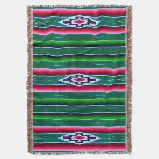 Mexicaans Sarape Pattern Deken (Voorkant Verticaal)