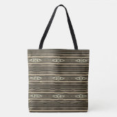 Mexicaans Sarape Pattern in Sepia Colors Tote Bag (Voorkant)