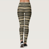 Mexicaans Sarape Pattern in Sepia Leggings (Achterkant)