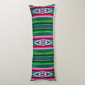 Mexicaans Sarape Pattern Lichaamskussen (Achterkant (Verticaal))
