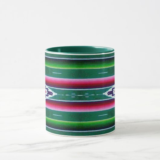 Mexicaans Sarape Pattern Mok (Midden)