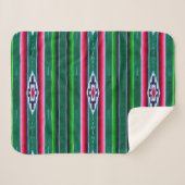Mexicaans Sarape Pattern Sherpa Deken (Voorkant (horizontaal))