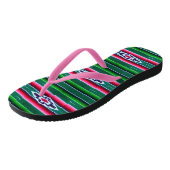 Mexicaans Sarape Pattern Teenslippers (Schuin)