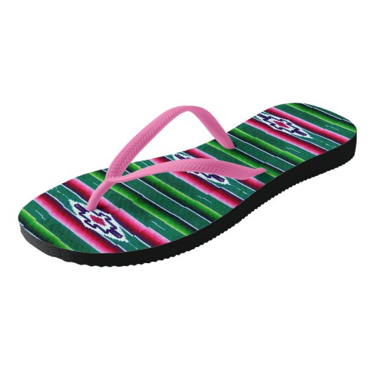 Mexicaans Sarape Pattern Teenslippers (Schuin)