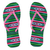 Mexicaans Sarape Pattern Teenslippers (Voetbed)