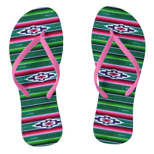 Mexicaans Sarape Pattern Teenslippers (Voetbed)