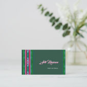 Mexicaans Sarape Pattern Visitekaartje (Staand voorkant)