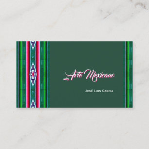 Mexicaans Sarape Pattern Visitekaartje