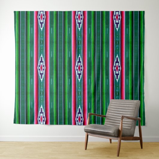 Mexicaans Sarape Pattern Wandkleed (In Situ (horizontaal))