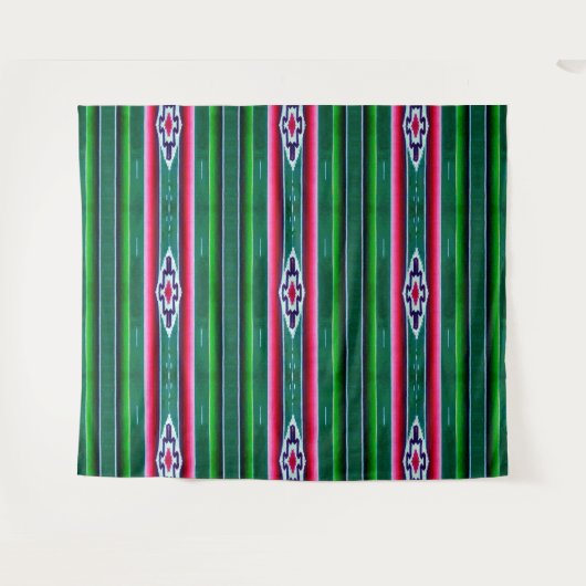 Mexicaans Sarape Pattern Wandkleed (Voorkant (horizontaal))