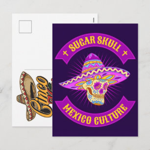 mexicaans-schedel-schildersontwerp-illustratie_ feestdagenkaart