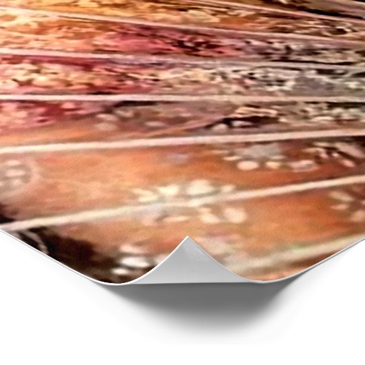 Mexicaans schoonheid kalender meisje met kanten wa poster (Hoek)