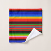 Mexicaans Serape Fiesta Zuidwesters ontwerp Bad Handdoek (Wasdoekje)
