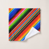 Mexicaans Serape Fiesta Zuidwesters ontwerp Bad Handdoek (Wasdoekje)