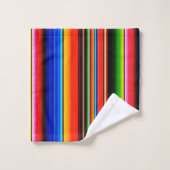 Mexicaans Serape Fiesta Zuidwesters ontwerp Bad Handdoek (Wasdoekje)