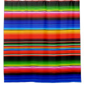 Mexicaans Serape ontwerp douchegordijn (Voorkant)