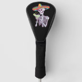 Mexicaans skelet Cinco de Mayo Margarita Fiesta Golfheadcover (Voorkant)