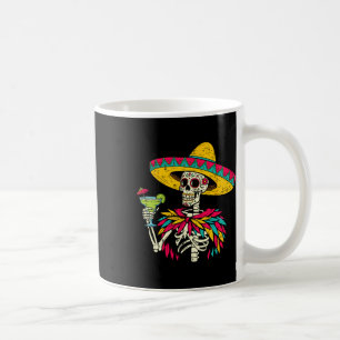 Mexicaans skelet Sombrero Cinco De Mayo Mexicaanse Koffiemok