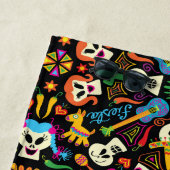 Mexicaans skelet ter ere van de dag van de dood strandlaken (In situ)