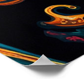 Mexicaans Skeleton Art Couple tot de dood ons deel Poster (Hoek)