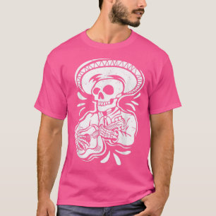 Mexicaans Skeleton Guitarist T-Shirt