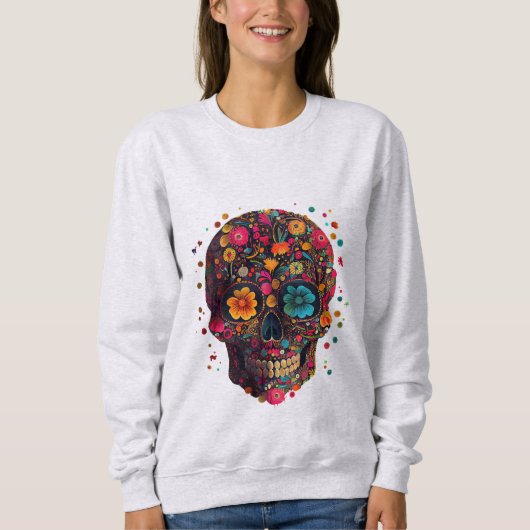 Mexicaans Skull Sweatshirt (Voorkant)