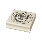 Mexicaans Sombrero familienaam Round Return-adres Rubberstempel (Stempel)
