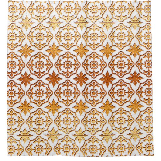 Mexicaans-Spaanse patronen Douchegordijn (Voorkant)