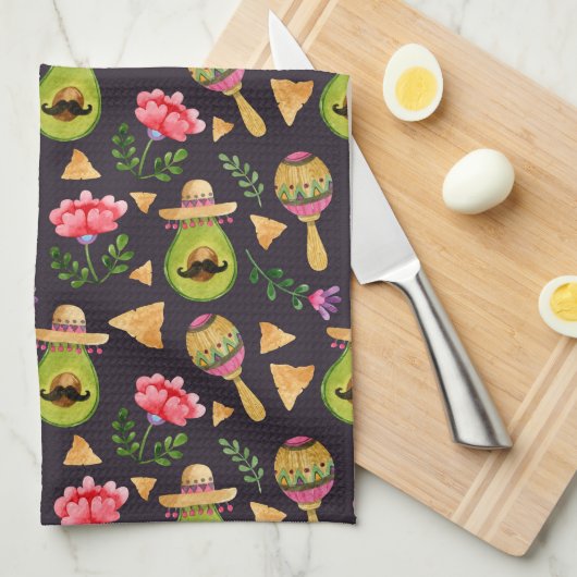 Mexicaans Spicy Fiesta Kitchen Towels Theedoek (Quarter Fold)