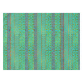 Mexicaans stijlpatroon - blauwgroen, goud en rood tafelkleed (Voorkant (Horizontaal))