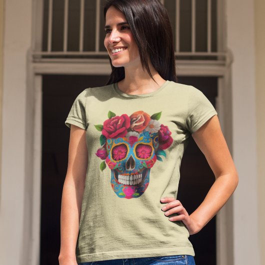 Mexicaans T-shirt met Schedelprint