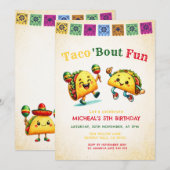 Mexicaans Taco 'bout Feest Verjaardag Kaart (Voorkant / Achterkant)