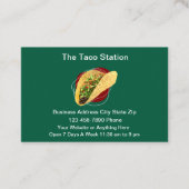 Mexicaans Taco Restaurant Visitekaartje (Voorkant)