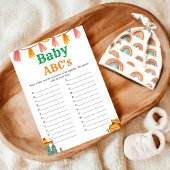 Mexicaans Taco script Baby Abc's baby shower spel