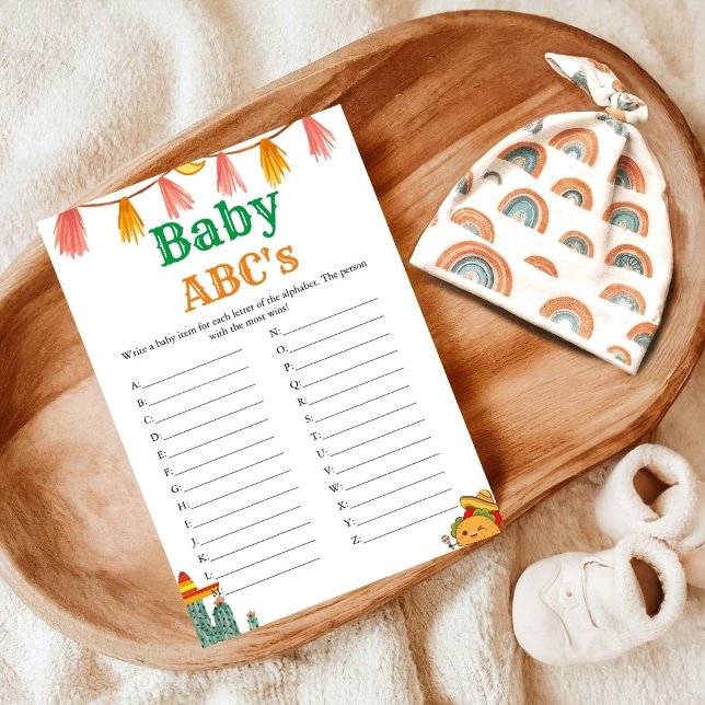 Mexicaans Taco script Baby Abc's baby shower spel (Creator heeft geüpload)