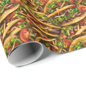 Mexicaans Tacos Feest Cadeaupapier (Rol Hoek)