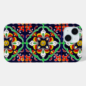 Mexicaans Talavera Terracotta Tegeldesign Nr. 2 Case-Mate iPhone Case (Achterkant (horizontaal))