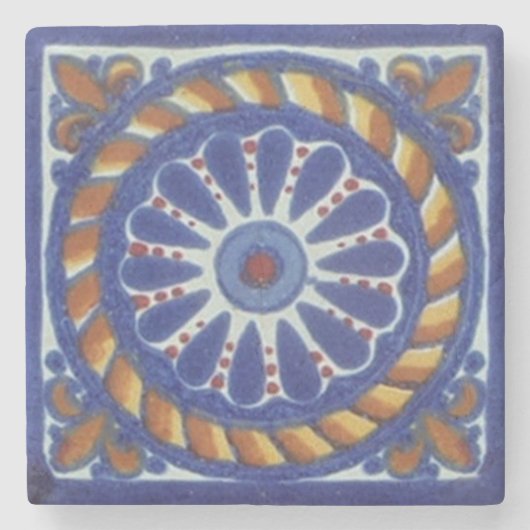 Mexicaans Talavera Tile Style Onderzetter (Voorkant)