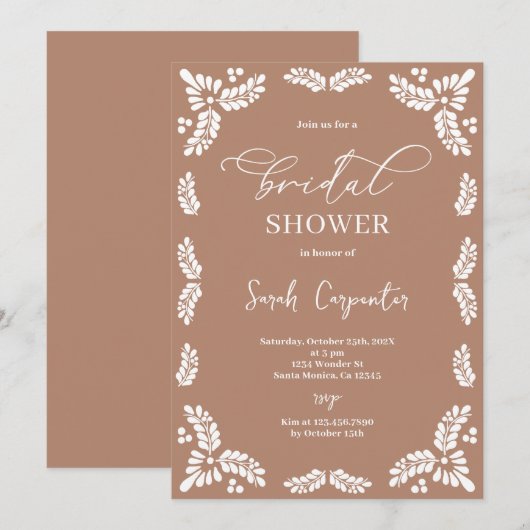 Mexicaans Talavera Vrijgezellenfeest Kaart (Voorkant / Achterkant)