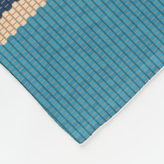 Mexicaans tapijt: kleurrijke strepen naadloos. fleece deken (Hoek)