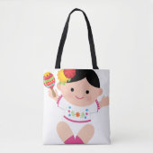 Mexicaans Tas, Baby Senorita Bag Tote Bag (Voorkant)