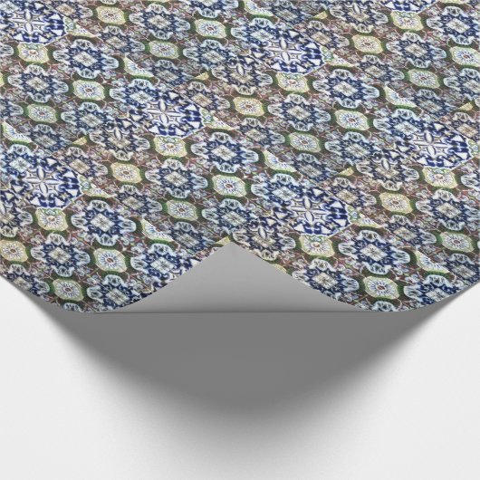 Mexicaans teile-ontwerp cadeaupapier (Hoek)